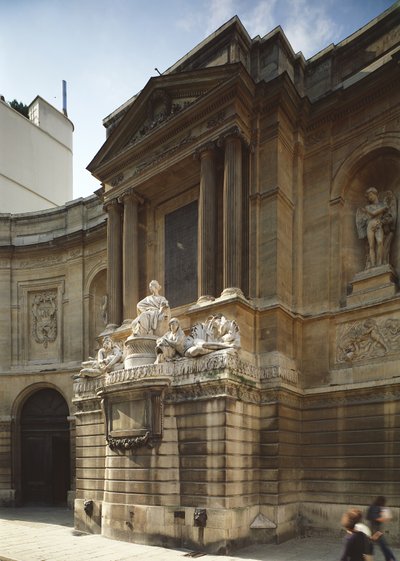 Fontana delle Quattro Stagioni, parte centrale che mostra le figure della città di Parigi, la Senna e la Marna, Rue de Grenelle, Parigi da Unbekannt Unbekannt